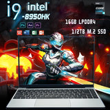 Laptops Portable i9 Notebook Windows 11 14.1" Laptop Computer PC Gamer Intel Core i9 8950HK Office Study Gaming Laptops