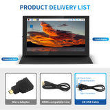 7 Inch IPS LCD Mini HDMI-compatible Universal Touch Screen for Raspberry Pi 5 4 Windows PC Display Game Console with Case Holder