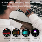 2024 New Headset Music Smart Watch TWS 2 In 1 Wireless BT Dual Headset Call Health BloodPressure Sport Men Smartwatch For Huawei