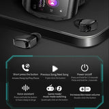 2024 New Smart Watch Men TWS Earphone 1.91 inch IPS 2 IN 1 Local Music Player Wireless Headset Bluetooth Call Earbuds Smartwatch